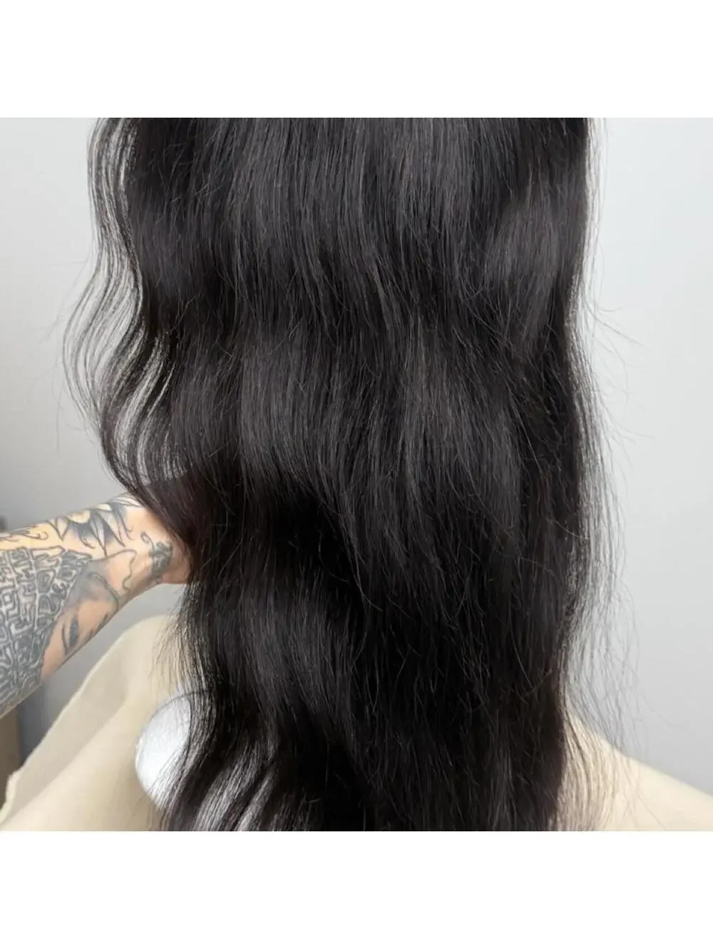 Human Hair Lace Front Wig 13x4 Body Wave 20in Black Unprocessed